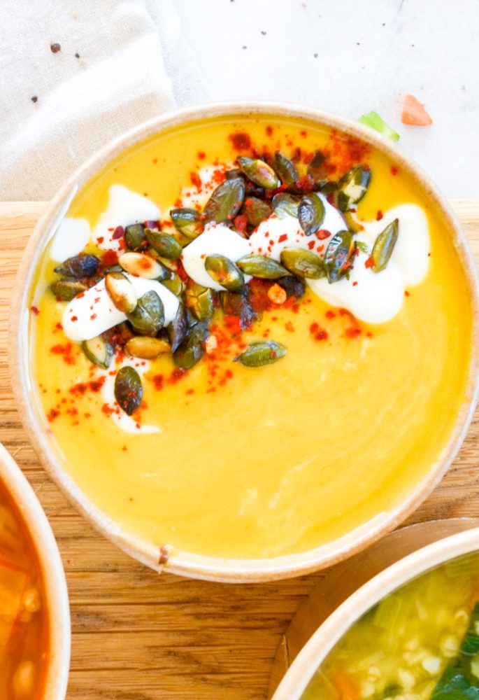 Butternut and ginger soup