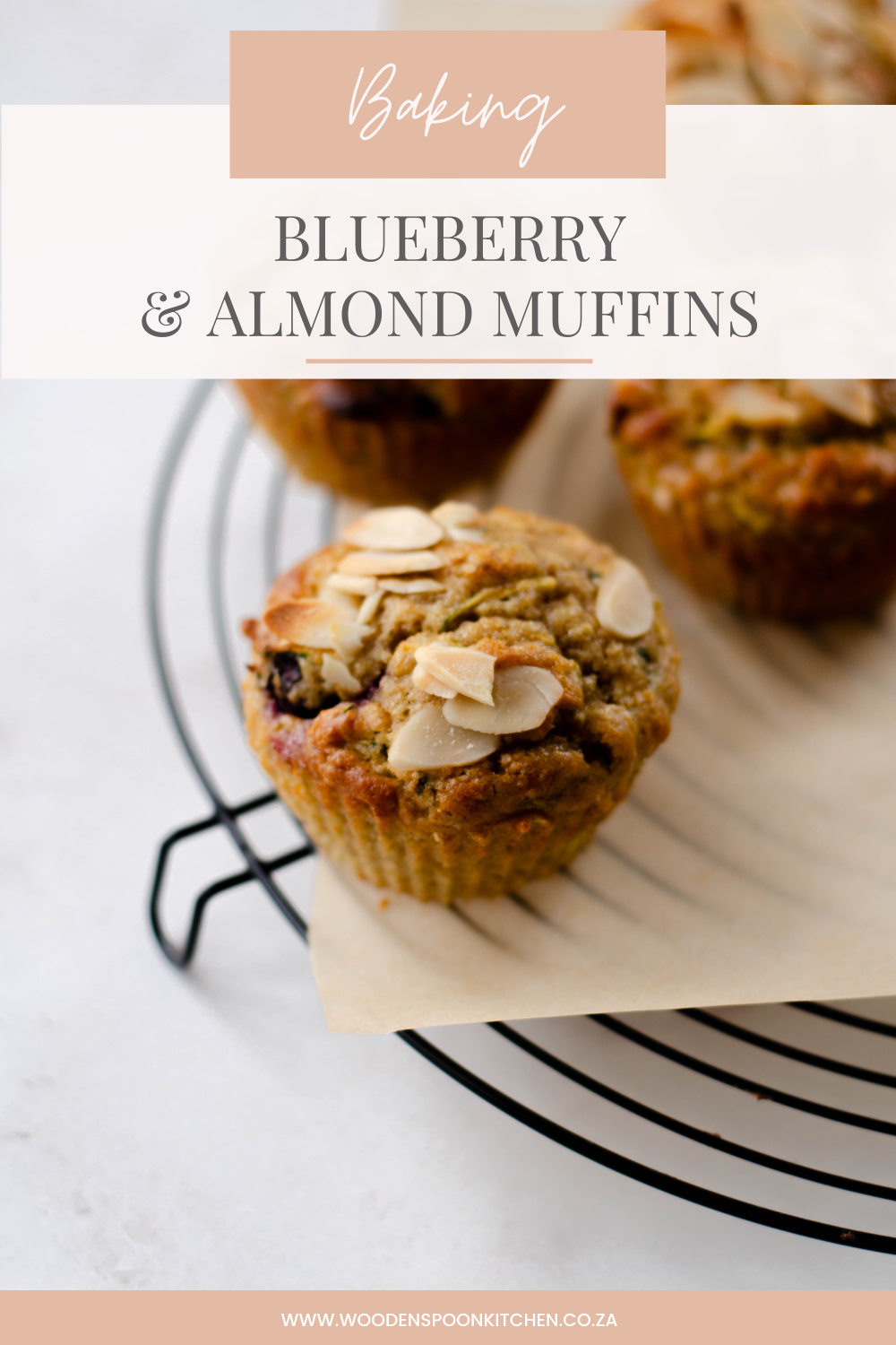 Blueberry and almond muffins